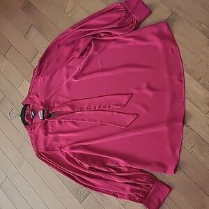 NWT City Chic Satin Polyester Top In Awe Sangaria Blouse Size W22